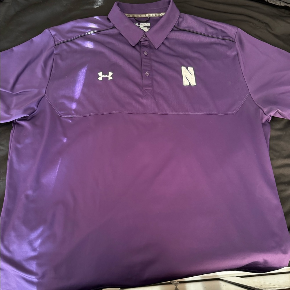 Northwestern team issued Under Armour Men’s Polo XXL excellent used condition